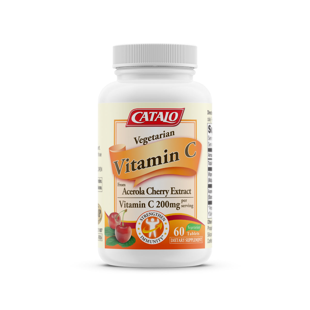 CATALO家得路針葉櫻桃C精華 60粒，含200mg天然維他命C，提升免疫力，美白肌膚，促進傷口復原，適合孕婦及青少年。