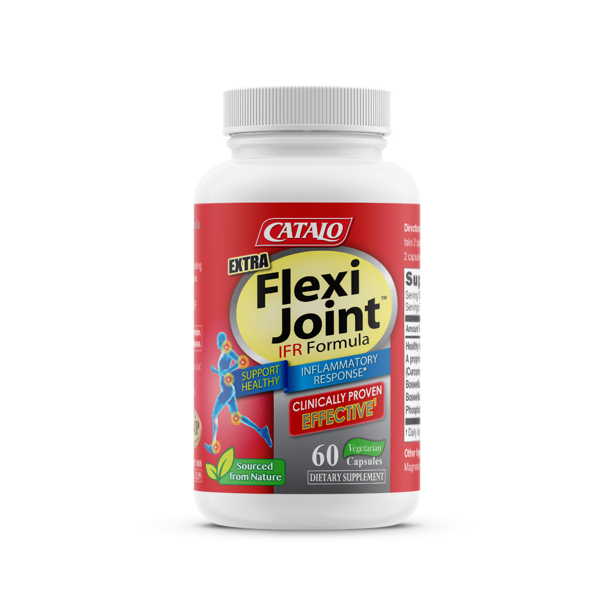 CATALO家得路特強關節專家60粒，含Meriva®薑黃，快速緩解關節痛，增強靈活性，紓緩僵硬，改善肩頸腰背不適，促進活動能力。