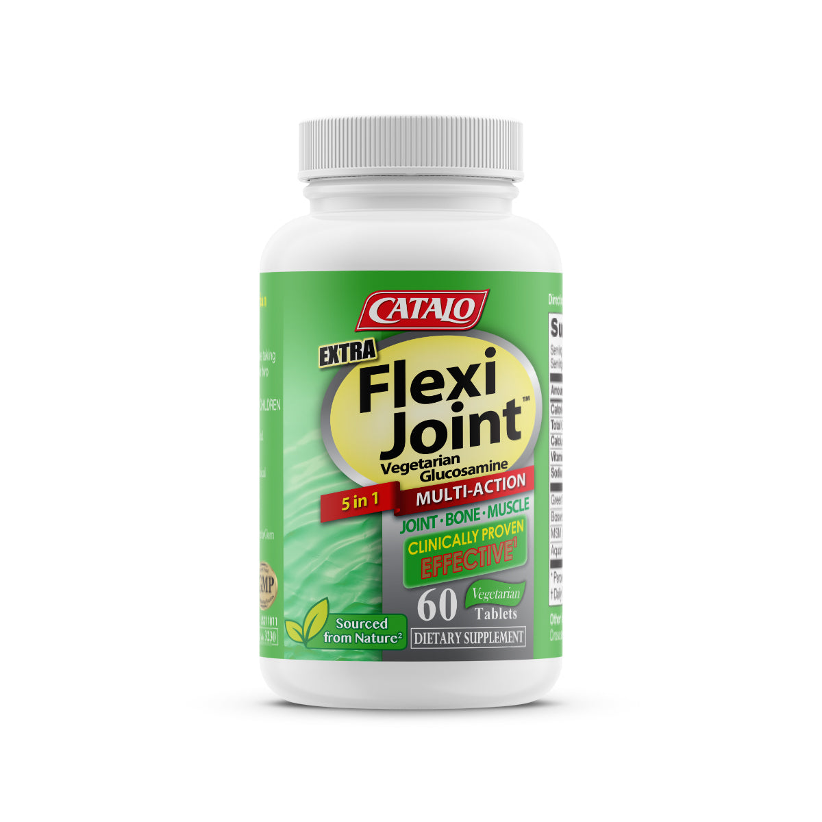 CATALO家得路特強關節專家植物葡萄糖胺60粒，含GreenGrown®葡萄糖胺，修補軟骨，緩解關節痛，增強靈活性，促進骨骼健康，適合素食者。