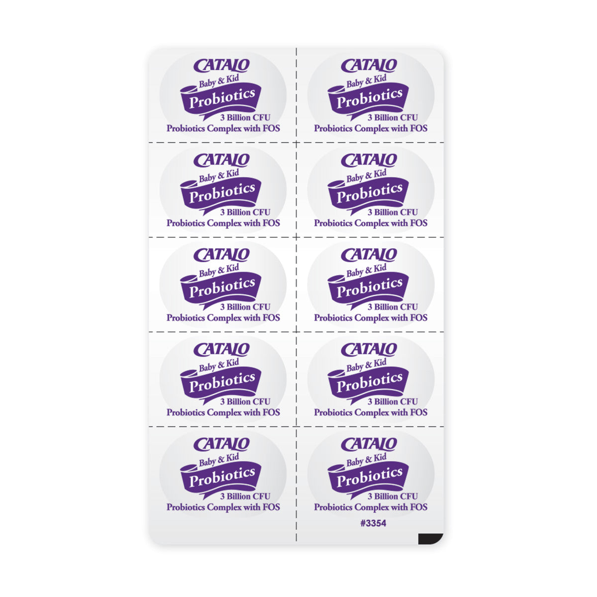 CATALO家得路兒童益生菌強健配方 60粒，含BLLA益生菌及果寡醣，調節腸道健康，增強免疫力，適合1個月以上幼兒。