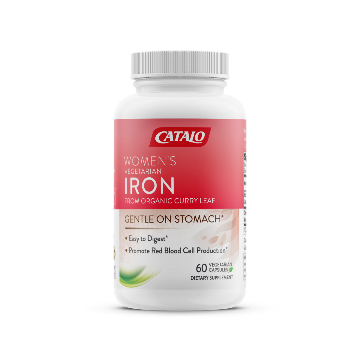 CATALO家得路女士天然鐵配方(有機咖喱葉) 60粒，含有機咖喱葉精華，補充鐵質，促進血液循環，改善疲勞，適合氣虛女士。
