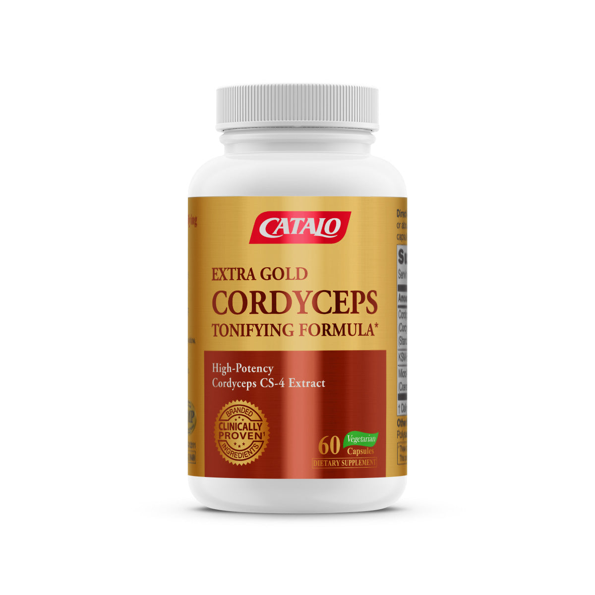 CATALO家得路特強金裝蟲草滋補配方 60粒，含CordycepsPrime™蟲草，提升免疫力，改善睡眠，適合呼吸道不適及疲倦人士。