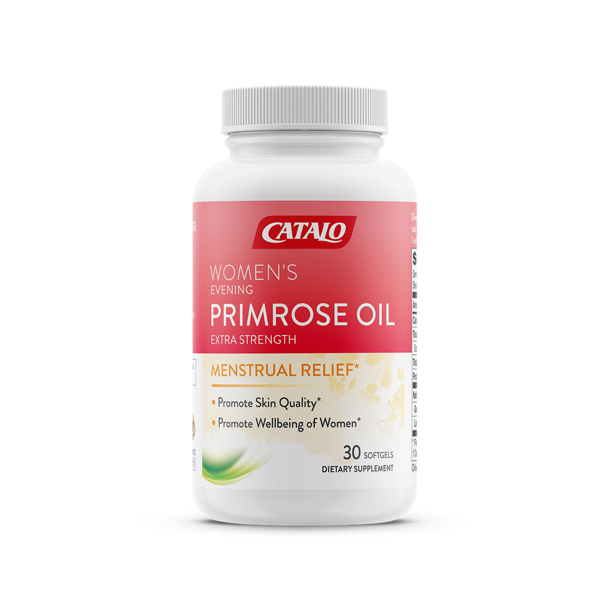 CATALO家得路女士天然月見草油精華 30粒，含高純度GLA，紓緩女性週期不適，保持肌膚嫩滑及心血管健康，適合女性。