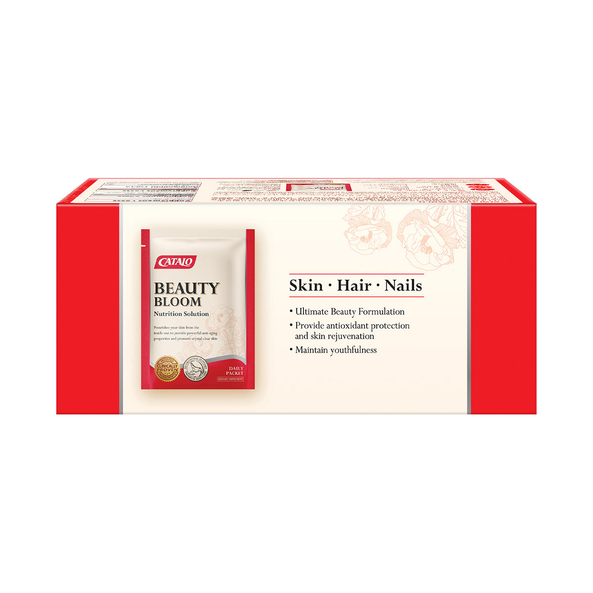 CATALO家得路美肌滋養組合 30包，含AstaREAL®蝦青素及BioCell Collagen®，抗老嫩膚，強韌頭髮，適合關注美肌人士。