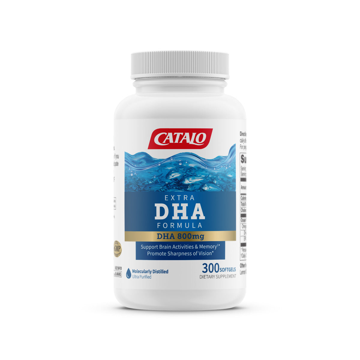 CATALO家得路特強DHA活腦補眼配方 300粒，含800毫克DHA，增強記憶力，改善視力，適合孕婦及學生。
