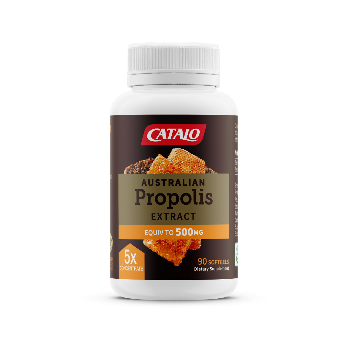CATALO家得路澳洲蜂膠精華(500毫克) 90粒，含類黃酮素，增強免疫力，改善口腔健康，適合關注養生者。