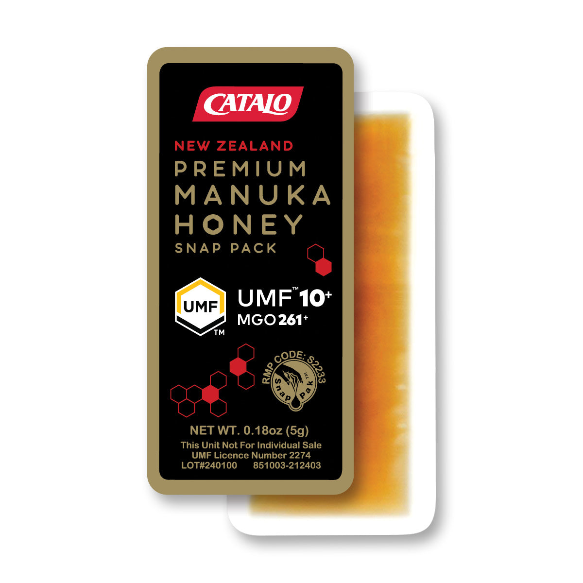 CATALO家得路活性麥蘆卡因子UMF®10+蜂蜜便攜裝，改善消化，提升抵抗力，抗氧化，適合養生人士。